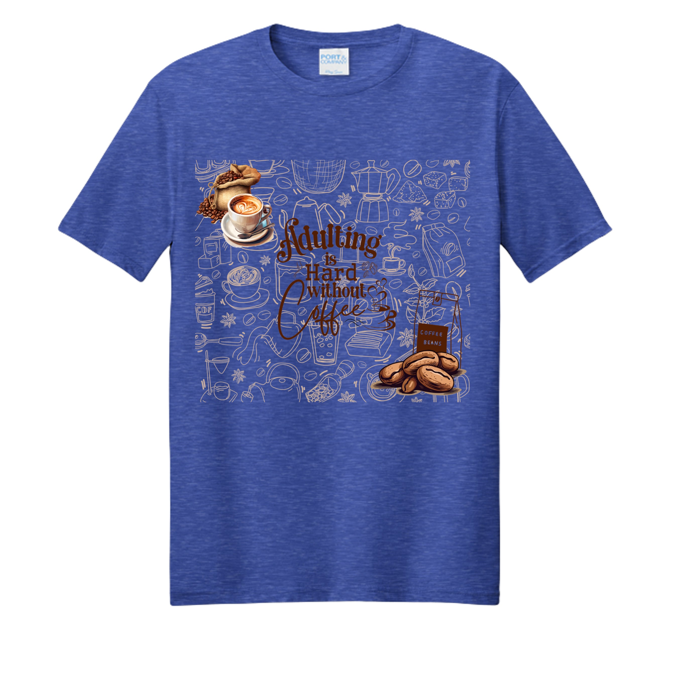 True Royal Heather - PC455 - FRONT
